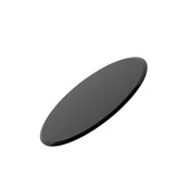 38.6" Inch Round Tempered Glass Table Top black Glass 1/2" Inch Thick Beveled Polished Edge