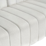 82" Mid Century Modern Teddy Fabric Sofa