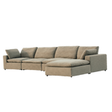 Harper Luxe Grey Sectional - 7 seat Configuration