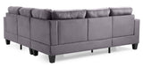 Glory Furniture Nailer G310B-SC Sectional , GRAY