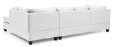 Glory Furniture Malone G647B-SC Sectional ( 3 Boxes) , WHITE