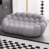 [VIDEO provided]74.8'' Modern bubble floor couch for living room,gray