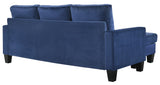 Glory Furniture Jessica G0514-SCH Sofa Chaise , NAVY BLUE