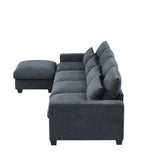 Modular Modern Large L-Shape Feather Filled Sectional Sofa
