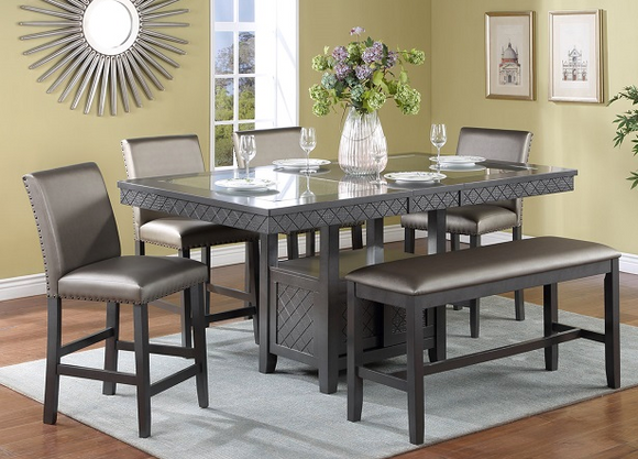 BANKSON 5PC COUNTER HEIGHT DINING SET
