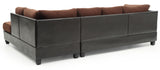 Glory Furniture Pounder G290B-SC Sectional , CHOCOLATE