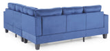 Glory Furniture Nailer G313B-SC Sectional , NAVY BLUE