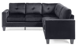 Glory Furniture Nailer G311B-SC Sectional , BLACK