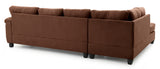 Glory Furniture Gallant G902B-SC Sectional , CHOCOLATE