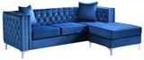 Glory Furniture Paige G829B-SC Sofa Chaise , BLUE
