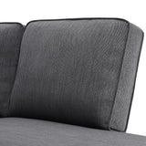 [VIDEO provided] [New] 104.3*78.7" Modern L-shaped Sectional Sofa,7-seat Linen Fabric Couch Set with Chaise Lounge and Convertible Ottoman for Living Room,Apartment,Office,3 Colors