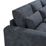 Modular Modern Large L-Shape Feather Filled Sectional Sofa