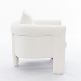 Ivory Modern Style Accent Chair
