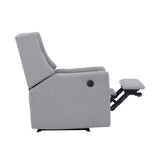 Pronto Power Recliner Oyster Gray Fabric