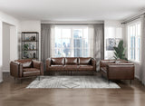 Modern Design Brown Genuine Leather Sofa