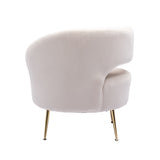 Accent  Chair with  Golden feet