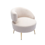 Accent  Chair with  Golden feet