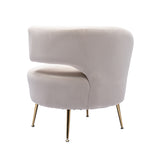 Accent  Chair with Golden feet