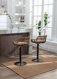 2PC/SET Swivel Bar Stools Adjustable Counter Height Chairs