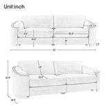 Stylish Sofa with Semilunar Arm