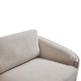 Stylish Sofa with Semilunar Arm