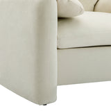 Cream Modern Chenille Oversized Accent Chair 38.6'' W