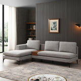 Modern Sectional with Reversible Chaise and Armless Seats