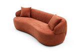 ORANGE Mid Century Modern Boucle sofa