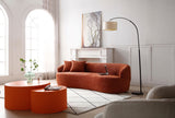 ORANGE Mid Century Modern Boucle sofa