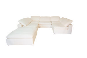 Harper Luxe White Sectional - 6 seat Configuration