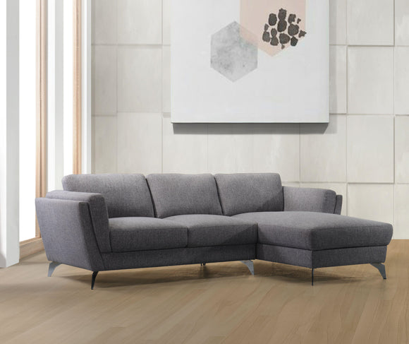 Beckett Sectional Sofa in Gray Fabric