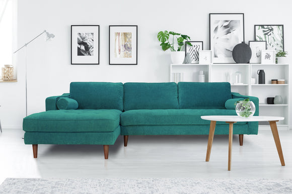 ANDERSON TURQUOISE LAF SECTIONAL