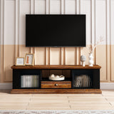 Modern Design TV stand with 2 Storage Cabinets and Drawer,TV Console Table Media Cabinet,for Living Room Bedroom