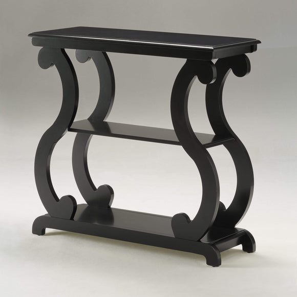 LUCY CONSOLE TABLE IN BLACK BY CROWNMARK AVAILABLE IN HOUSTON, DALLAS, SAN ANTONIO, & AUSTIN  SKU 7915-BK