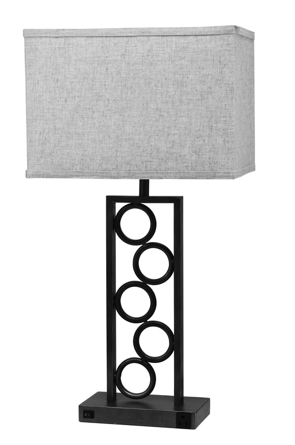 STACK CIRCLE LAMP WITH OUTLET BY CROWNMARK AVAILABLE IN HOUSTON, DALLAS, SAN ANTONIO, & AUSTIN  SKU 6234 T