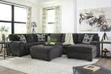 OVERSIZED ASHLEY 3 PC SECTIONAL IN CHARCOAL  BY HH AVAILABLE IN HOUSTON, DALLAS, SAN ANTONIO, & AUSTIN  SKU ASHLEY 807 CHARCOAL