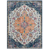 Boho Medallion Woven Area Rug