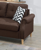 Dark Coffee Reversible Sectional