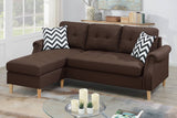 Dark Coffee Reversible Sectional