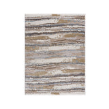 Watercolor Abstract Stripe Woven Area Rug