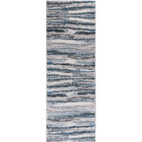 Watercolor Abstract Stripe Woven Area Rug