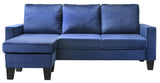 Glory Furniture Jessica G0514-SCH Sofa Chaise , NAVY BLUE