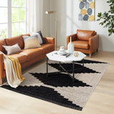 Black & Ivory Modern Area Rug