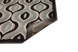 Davlin Black/Aqua/Grey Area Rug 5x8