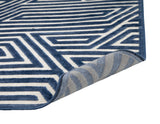 Orbit Blue Area Rug 5x8