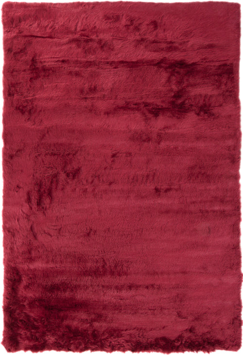 Ruby Faux Fur Area Rug 5x8