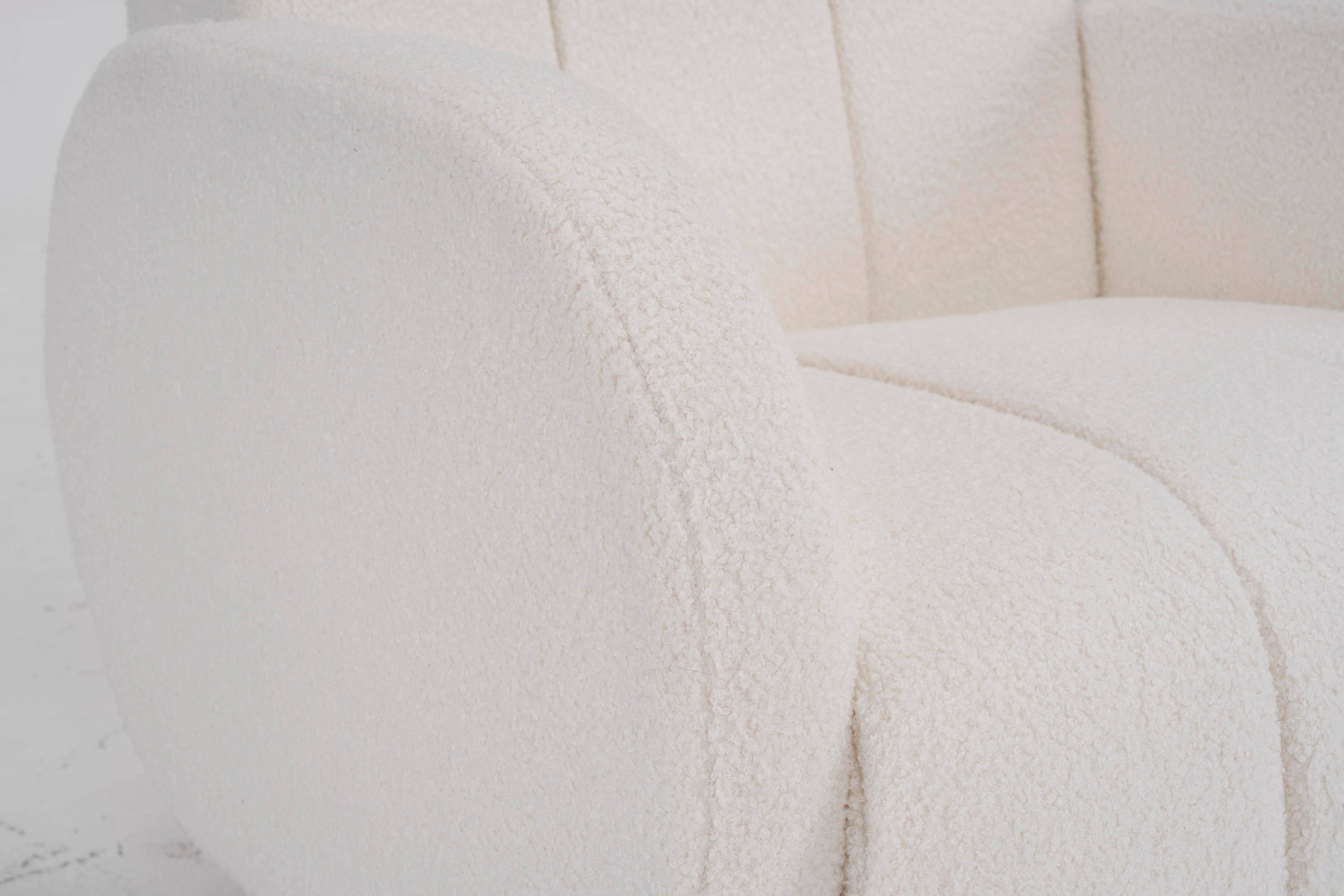 Modern Fabric Upholstered Armchair with Upholstered Reading Chair, Single Sofa, Living Room, Bedroom, Bed, Office Lounge Club Chair, Teddy Velvet