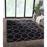 Trellis Geometric Woven Area Rug