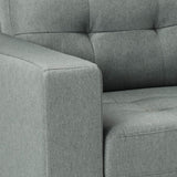 Earsom Sectional Sofa in Gray Linen