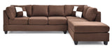 Glory Furniture Malone G632B-SC Sectional ( 3 Boxes) , CHOCOLATE